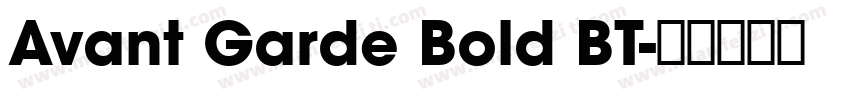 Avant Garde Bold BT字体转换